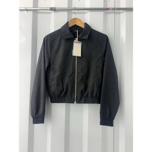 Maden Amekaji Pinstripe Harrington Jacket Mens Grey Workwear Blouson NWT